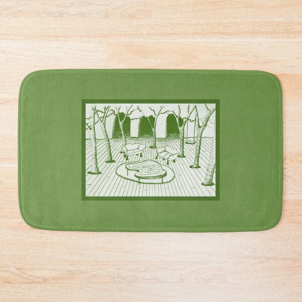 Item preview, Monochromatic scene of a room surrounded by trees designed and sold by Annabella Schweitz.