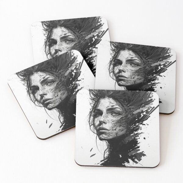 Item preview, Portrait of a Woman Scribble/Doodle Style designed and sold by lokirick.