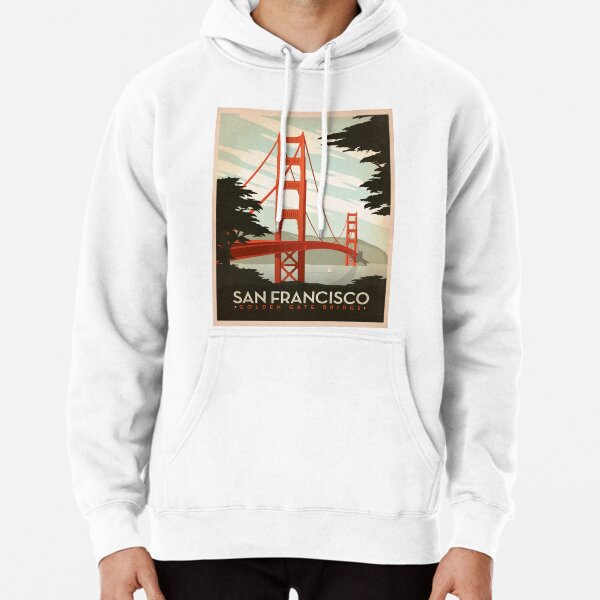 San Francisco California Golden Gate Bridge Pullover Hoodie