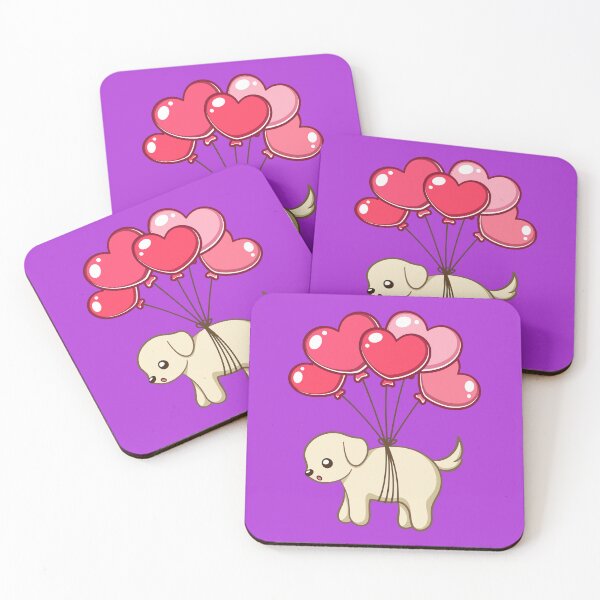 Item preview, Cute Dog With Balloons designed and sold by HarithHilali.