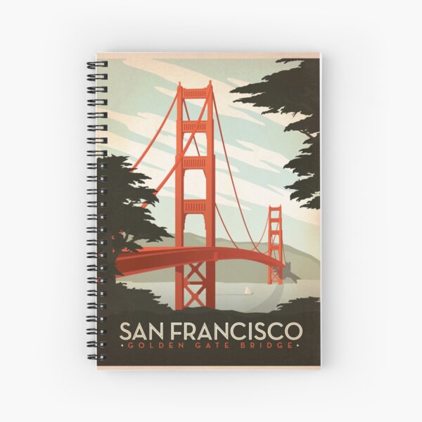 Item preview, Affiche rétro de Golden Gate Bridge de San Francisco designed and sold by DigiArtyst.