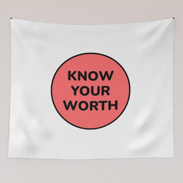 Item preview, Self esteem positive affirmations - Know your worth designed and sold by Inspirationmotivation.