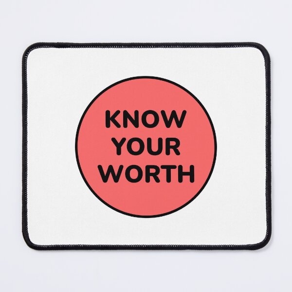 Item preview, Self esteem positive affirmations - Know your worth designed and sold by Inspirationmotivation.