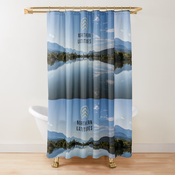 Northern Latitudes - Columbia River Swag Shower Curtain