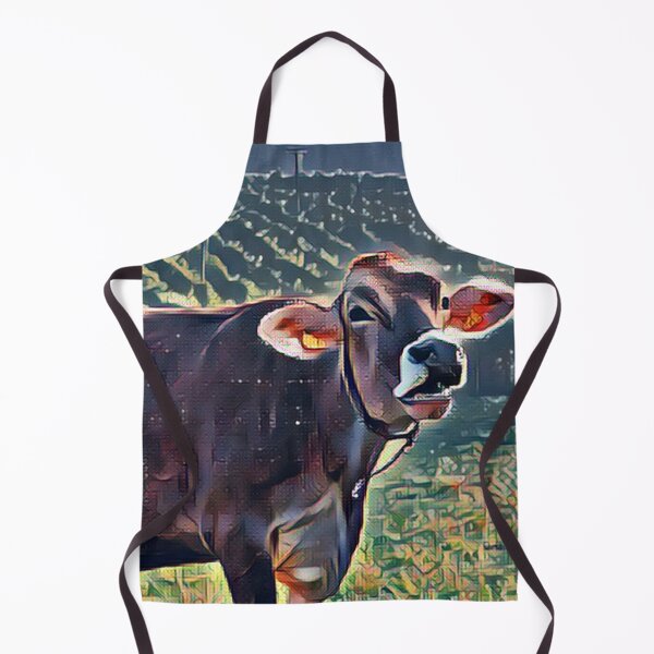 Item preview, Big Brown Farm Cow Mooooing in his pasture designed and sold by FarmsteadAcers.