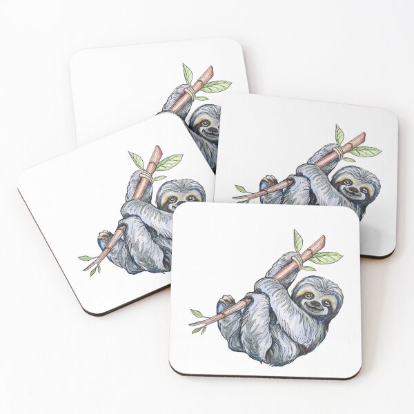 Item preview, Hanging Sloth Illustration designed and sold by Maya Kandell.