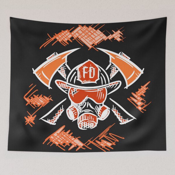 Item preview, Firefighter. Fire Department. Illustration. Drawing. Hand drawn. designed and sold by funnycolors.