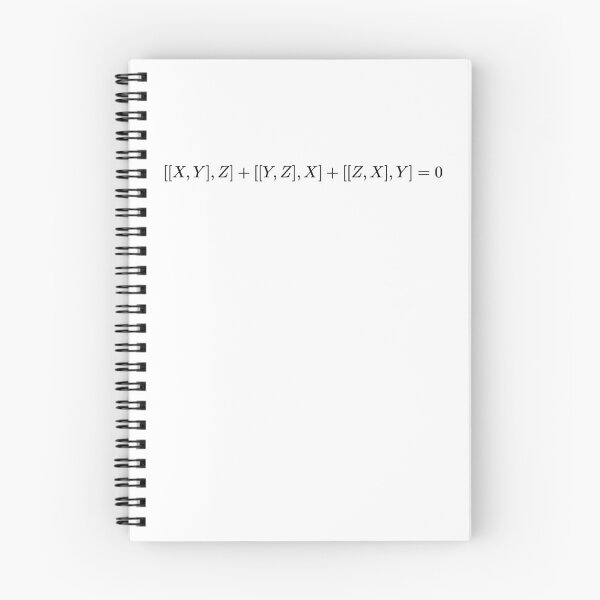 Item preview, Jacobi identity for generators of Lie algebras, math and physics designed and sold by NoetherSym.