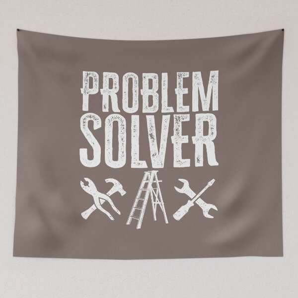 Item preview, Problem Solver: Handyman Handywoman Tools - White designed and sold by Reconocer.