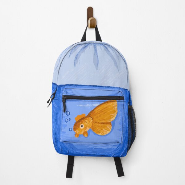 Item preview, Fish in a backpack designed and sold by Chaosauce.