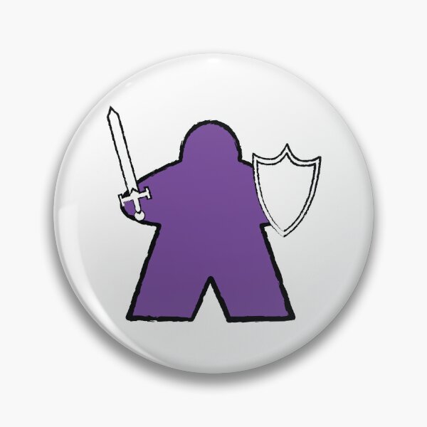 Aperçu de l'œuvre Chevalier violet Meeple ! créée et vendue par BaronsGames.