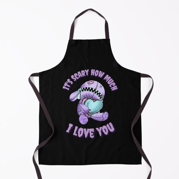Item preview, It's scarey how much i love you gothic design valentines designed and sold by BearCaveDesigns.