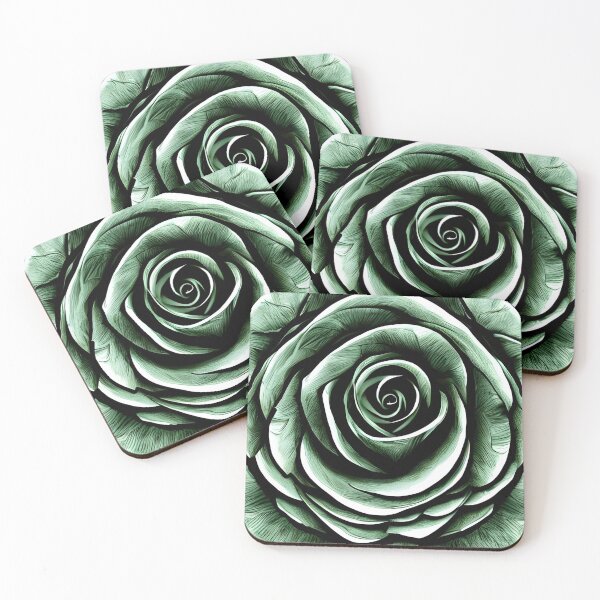 Item preview, Green rose flower designed and sold by gramizzia.