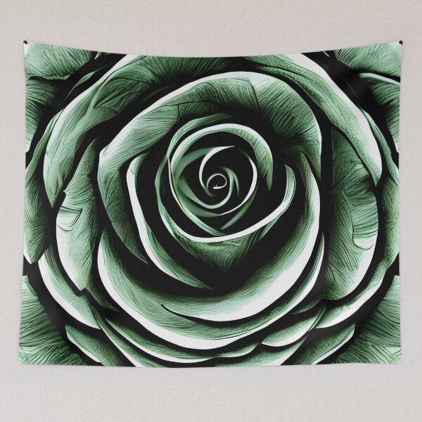 Item preview, Green rose flower designed and sold by gramizzia.