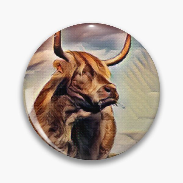 Item preview, Burly Highland Cow scouts out the pasture designed and sold by FarmsteadAcers.