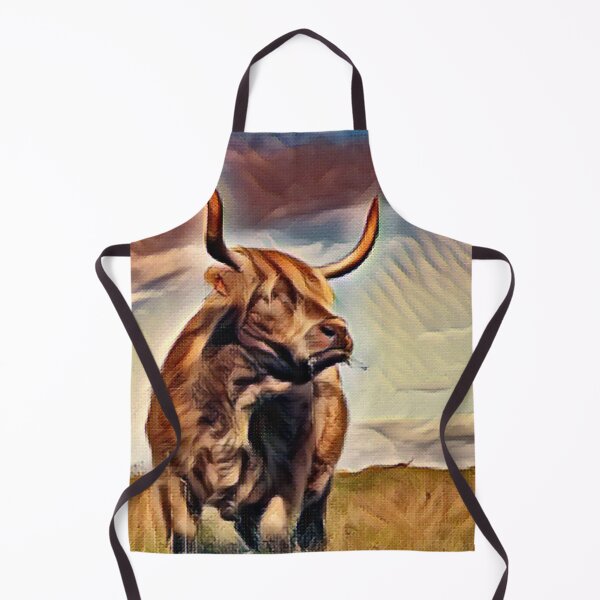 Item preview, Burly Highland Cow scouts out the pasture designed and sold by FarmsteadAcers.