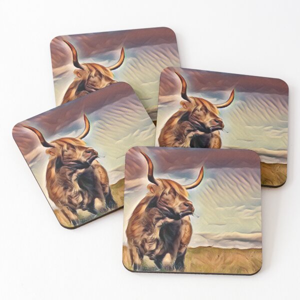 Item preview, Burly Highland Cow scouts out the pasture designed and sold by FarmsteadAcers.
