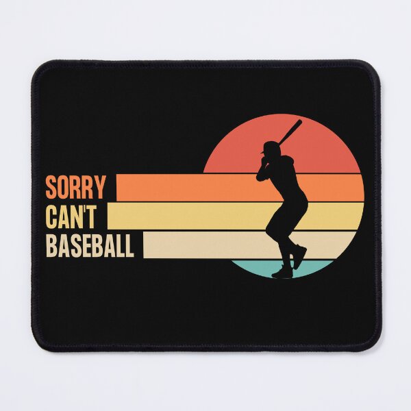 Item preview, Sorry Cant Baseball Retro Sunset Design  designed and sold by LaughingHorseCo.