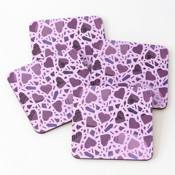 Item preview, Crystals and hearts pattern  designed and sold by TipTopTapo.