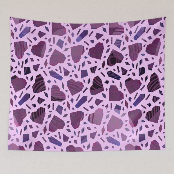 Item preview, Crystals and hearts pattern  designed and sold by TipTopTapo.