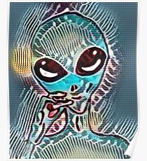 Acid Wash Alien Poster