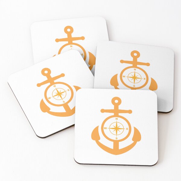 Item preview, Nautical symbols anchor and compass designed and sold by TheRightHonMP.