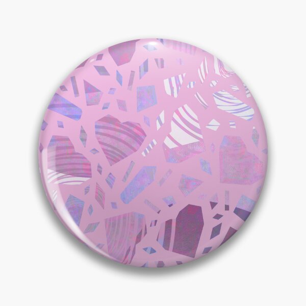 Item preview, Crystals and hearts pattern pink  designed and sold by TipTopTapo.