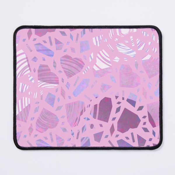 Item preview, Crystals and hearts pattern pink designed and sold by TipTopTapo.