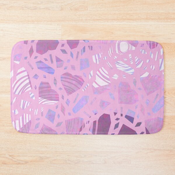 Item preview, Crystals and hearts pattern pink  designed and sold by TipTopTapo.