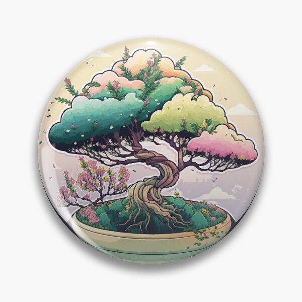 Item preview, Rainbow Pastel Bonsai Tree designed and sold by Black-Glove.