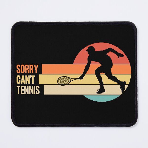Item preview, Funny Retro Sorry Can't Tennis designed and sold by LaughingHorseCo.