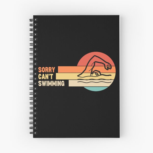 Item preview, Funny Retro Sorry Can't Swimming designed and sold by LaughingHorseCo.
