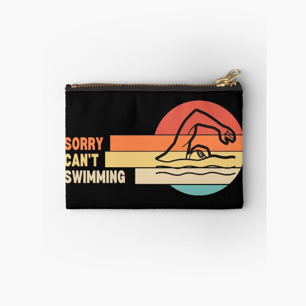 Item preview, Funny Retro Sorry Can't Swimming designed and sold by LaughingHorseCo.