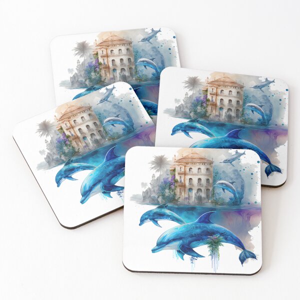 Item preview, Dolphin Blue Sea House #2 designed and sold by ArtShanth.