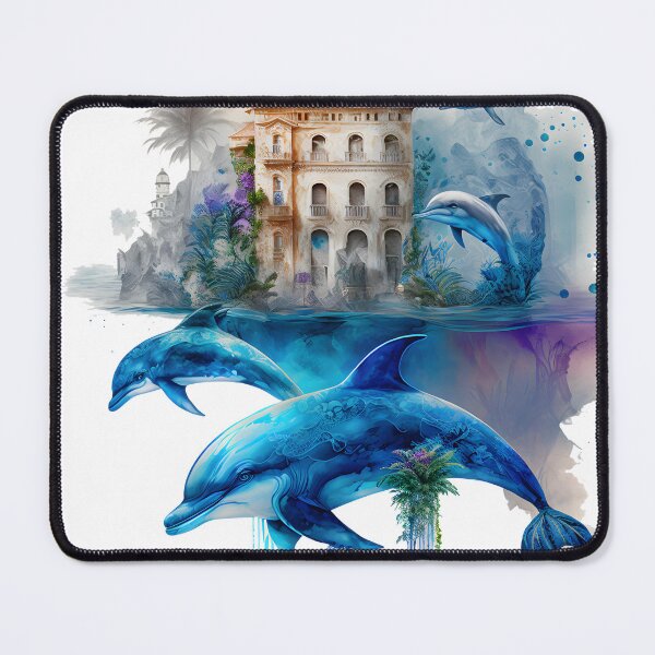 Item preview, Dolphin Blue Sea House #2 designed and sold by ArtShanth.