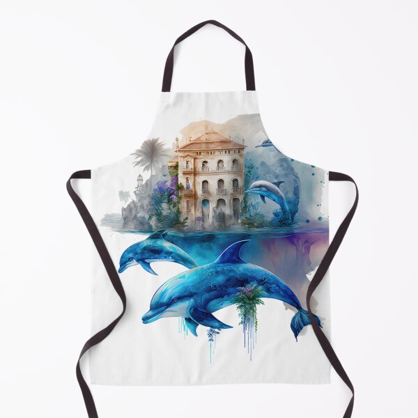 Item preview, Dolphin Blue Sea House #2 designed and sold by ArtShanth.