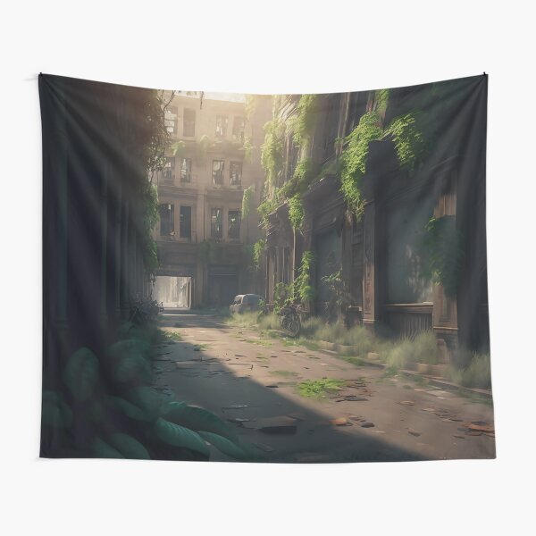 Anime Urban Landscape Tapestry