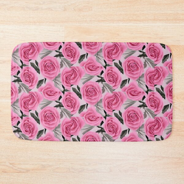 Item preview, Pink rose wallpaper designed and sold by gramizzia.