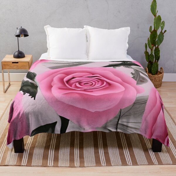 Item preview, Pink rose wallpaper designed and sold by gramizzia.