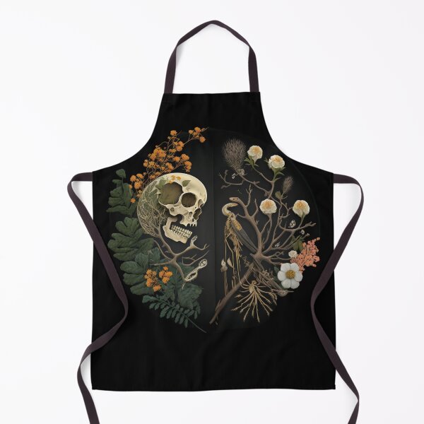 Item preview, harmony between the bones and botany and the flowers,yin and yang designed and sold by MiarCo.