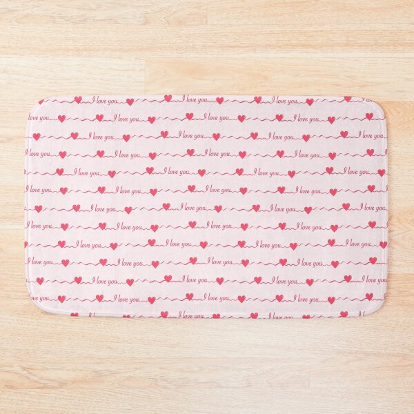 Item preview, Saint Valentine pattern with red hearts on white and pink background.  designed and sold by Acolors.