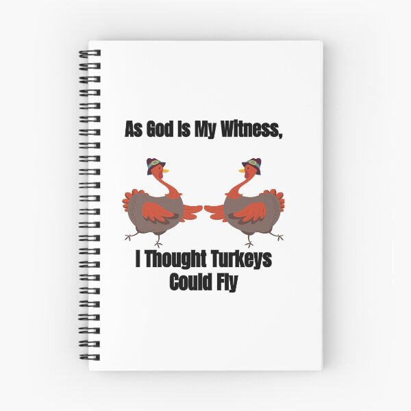 Item preview, As god is my witness, I thought turkeys could fly (Funny Vintage Thanksgiving Desing) designed and sold by BRAZILCOOLSHIRT.