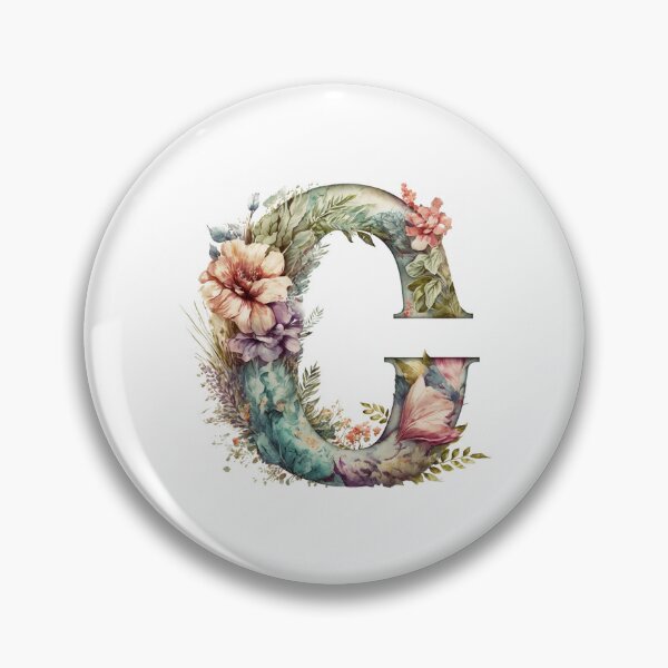 Item preview, Floral Garden Watercolor Monogram Letter C designed and sold by FloralFancy.