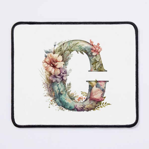 Item preview, Floral Garden Watercolor Monogram Letter C designed and sold by FloralFancy.