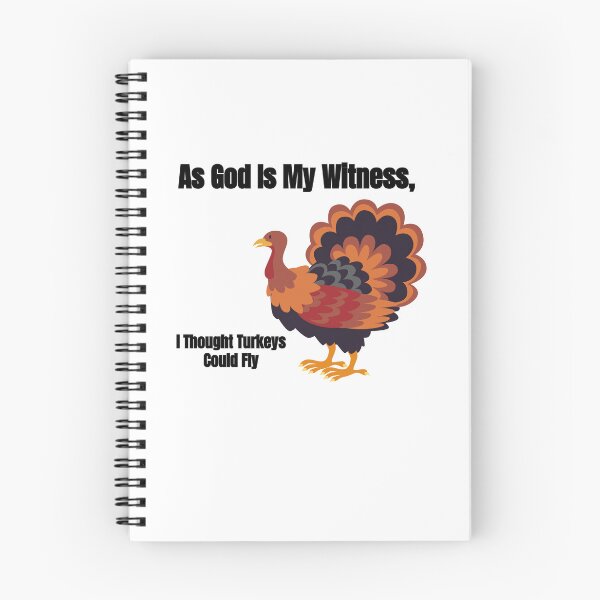 Item preview, As god is my witness, I thought turkeys could fly (Funny Vintage Thanksgiving Desing) designed and sold by BRAZILCOOLSHIRT.