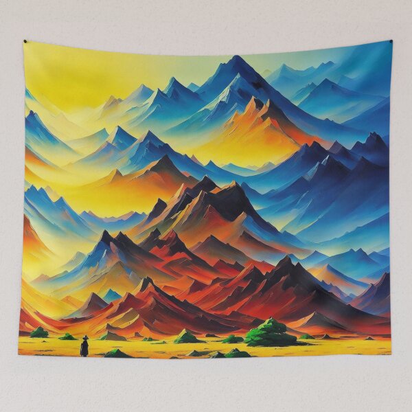 Item preview, Abstract Mountain Art designed and sold by ArtsyWishesShop.