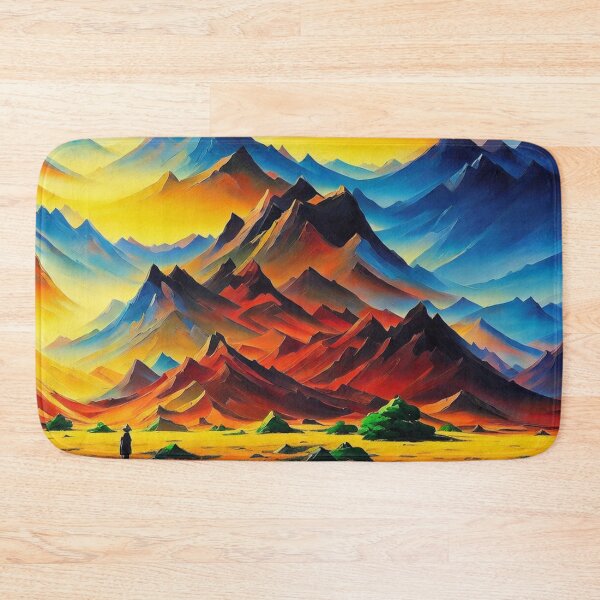 Item preview, Abstract Mountain Art designed and sold by ArtsyWishesShop.