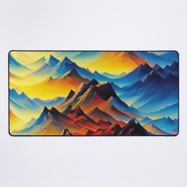 Item preview, Abstract Mountain Art designed and sold by ArtsyWishesShop.