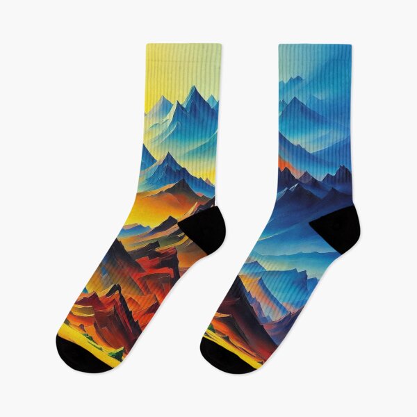 Item preview, Abstract Mountain Art designed and sold by ArtsyWishesShop.
