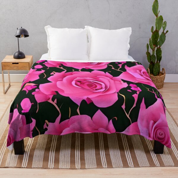 Item preview, Pink rose wallpaper designed and sold by gramizzia.